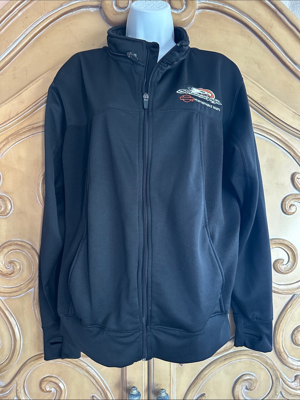 Harley Davidson Black Screamin’ Eagle Zip Jacket